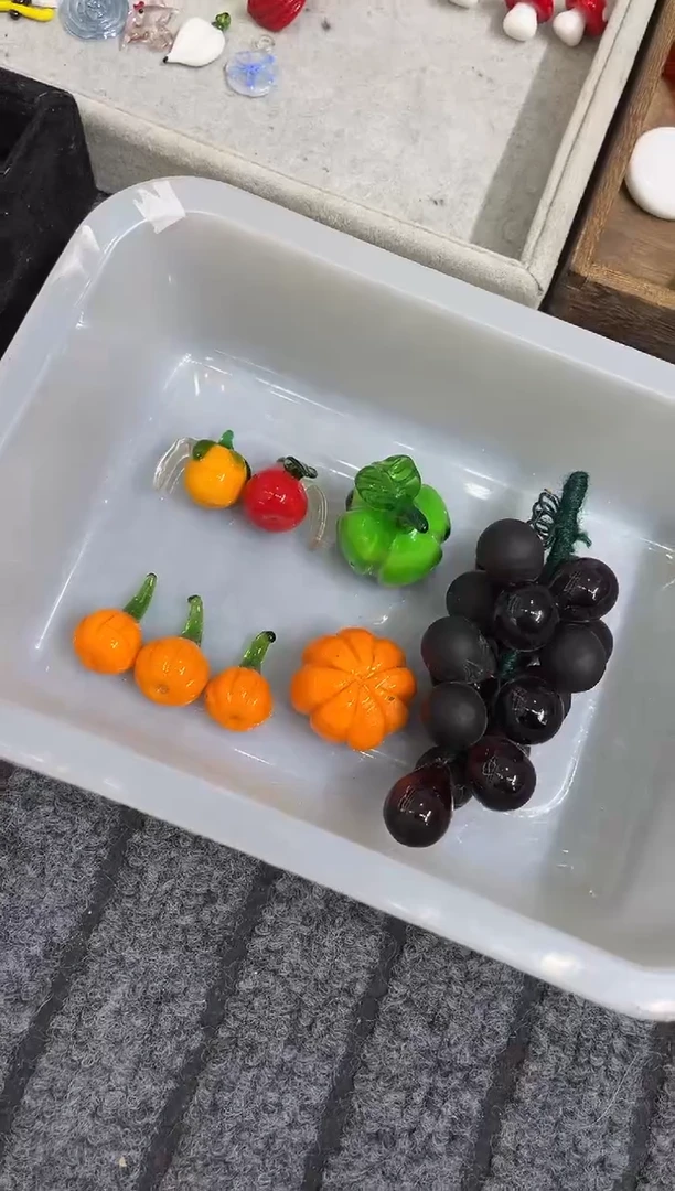 手工艺品琉璃特价8件水果