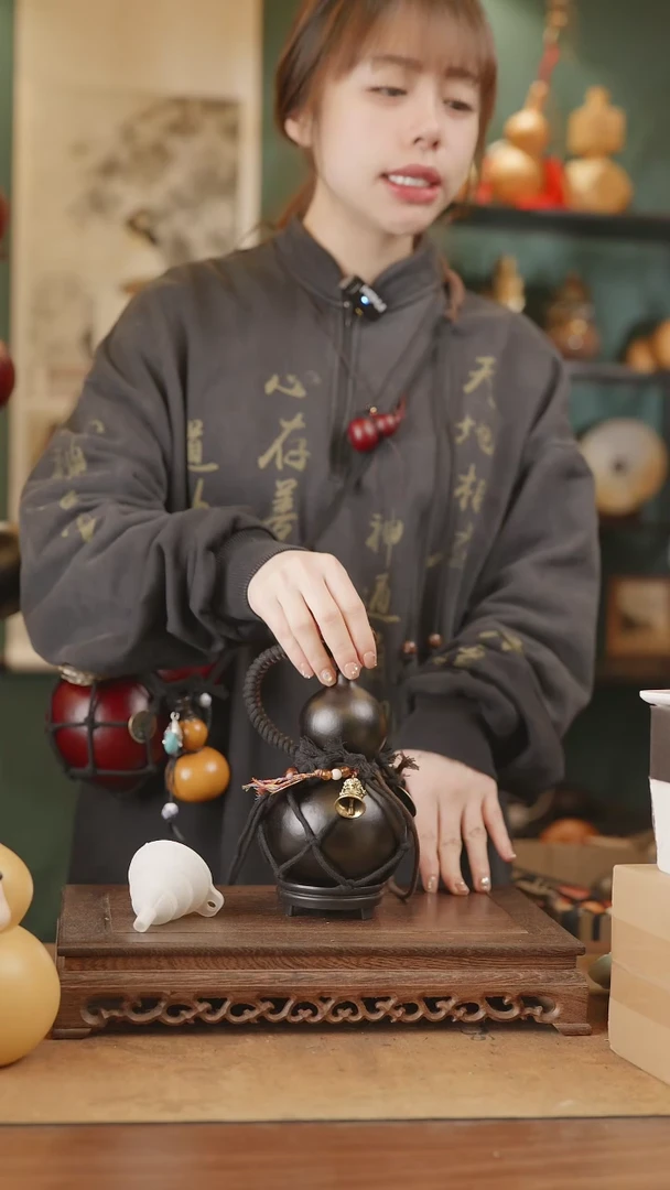 【闪购商品】1号精品天然大漆工艺防渗内胆酒葫芦~