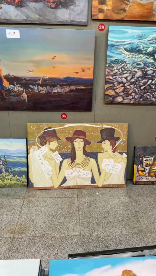 俄美协画家原创油画80*120 波波夫