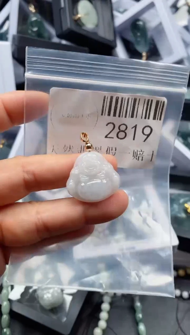 翡翠未镶嵌吊坠(不含链)2819