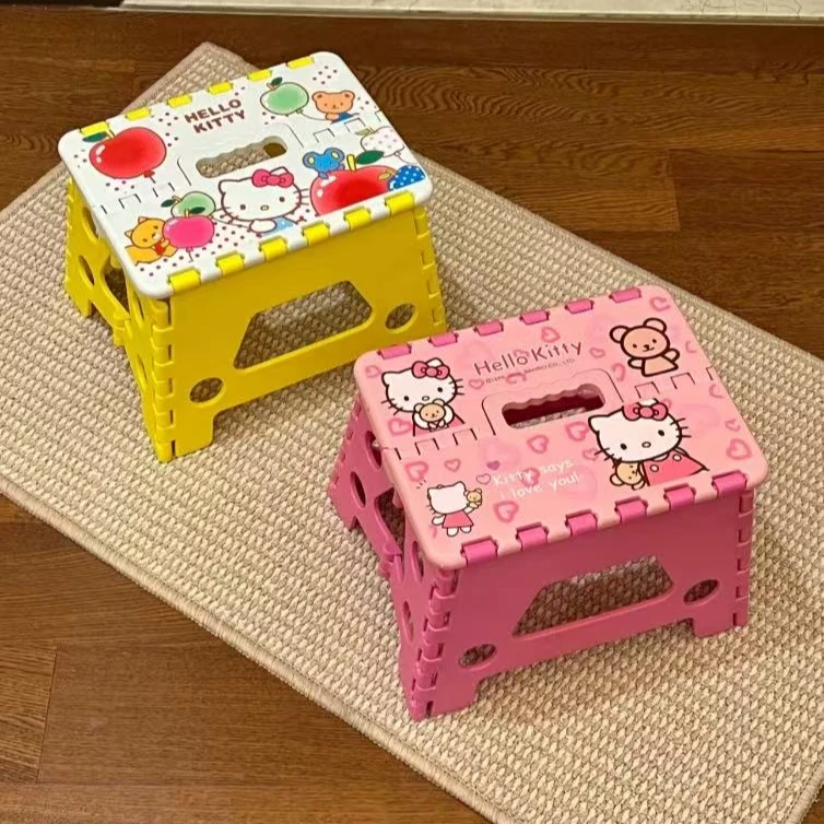 加厚卡通塑料折叠凳子儿童成人室内户外小凳子椅子防滑环保