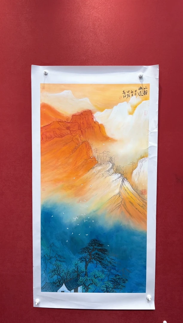 国画田哲老师现场创作 111