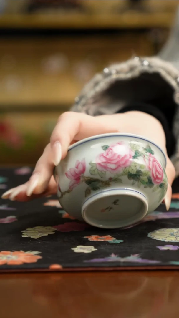 杯景德镇陶瓷杯碗柴烧多人