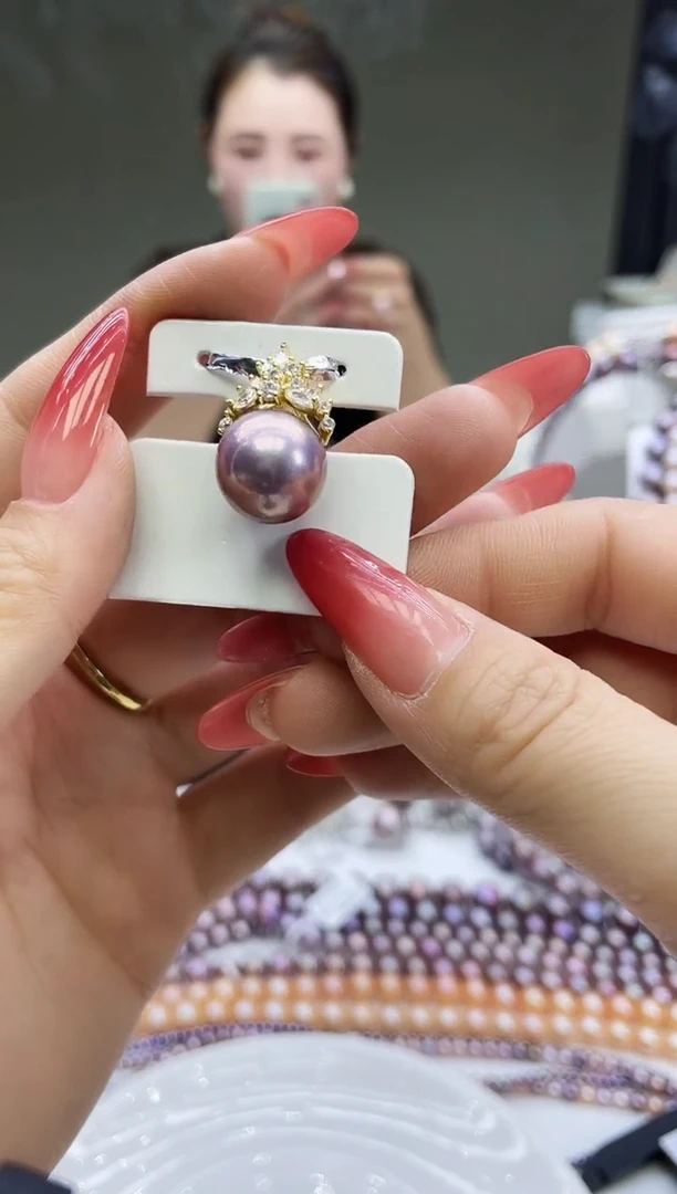 未镶嵌吊坠淡水珍珠紫色系吊坠