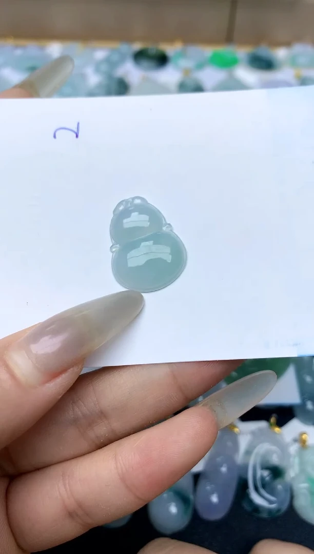 【闪购商品】翡翠颈饰18K金镶嵌天然A货翡翠