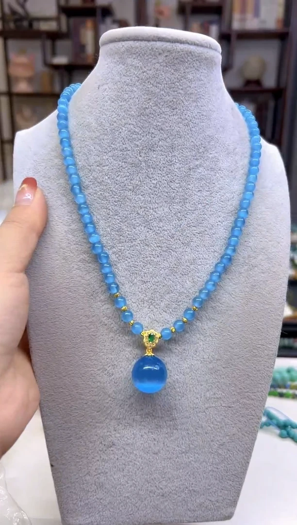 【闪购商品】碧玺猫眼颈饰未镶嵌X520