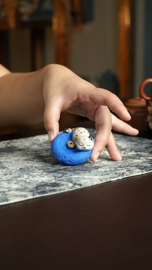 茶杯紫砂34号宜兴紫砂原矿作品