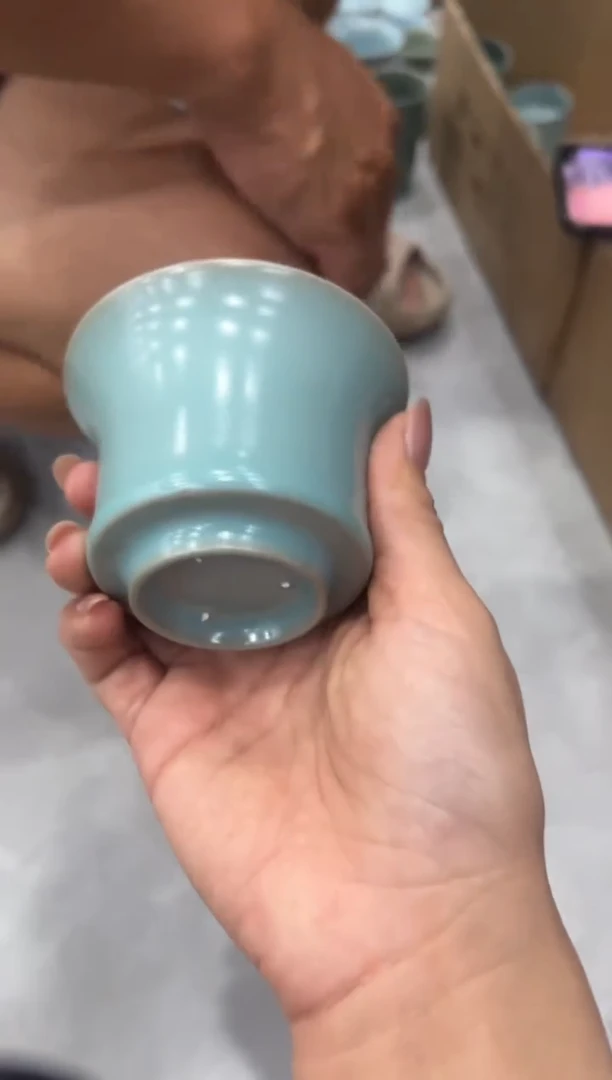 瓷片马蹄杯大瑕哈哈哈