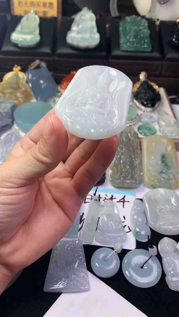 未镶嵌定制翡翠风**浪毛货不退不换