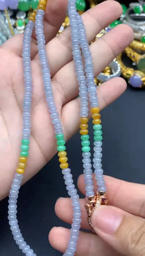 翡翠未镶嵌颈饰270-春日珠宝