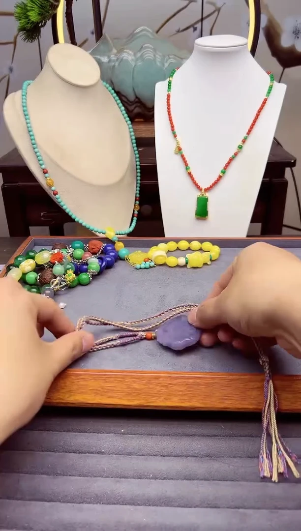 【闪购商品】和田玉颈饰14K金镶嵌X799```````