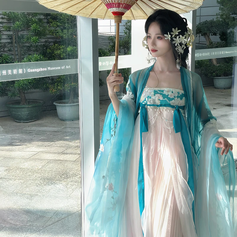 涂七七【杏花花神】现现返场原创十二花神系列重工刺绣杂裾诃子裙