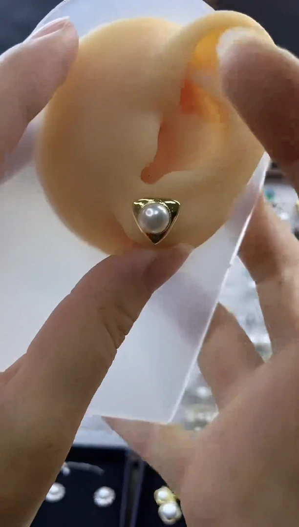 合金耳饰淡水珍珠169