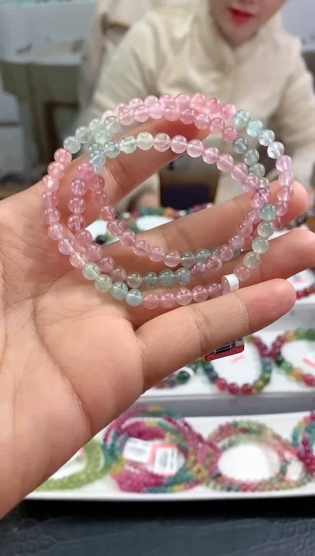 【闪购商品】碧玺手串未镶嵌多样性发一条