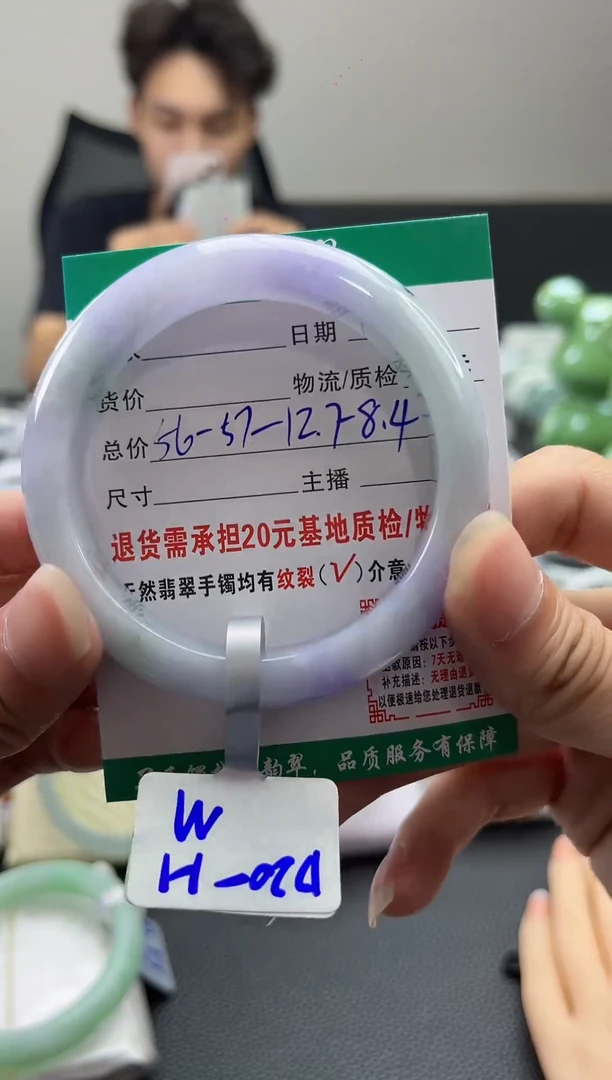 未镶嵌手镯翡翠翡翠18  正圈56