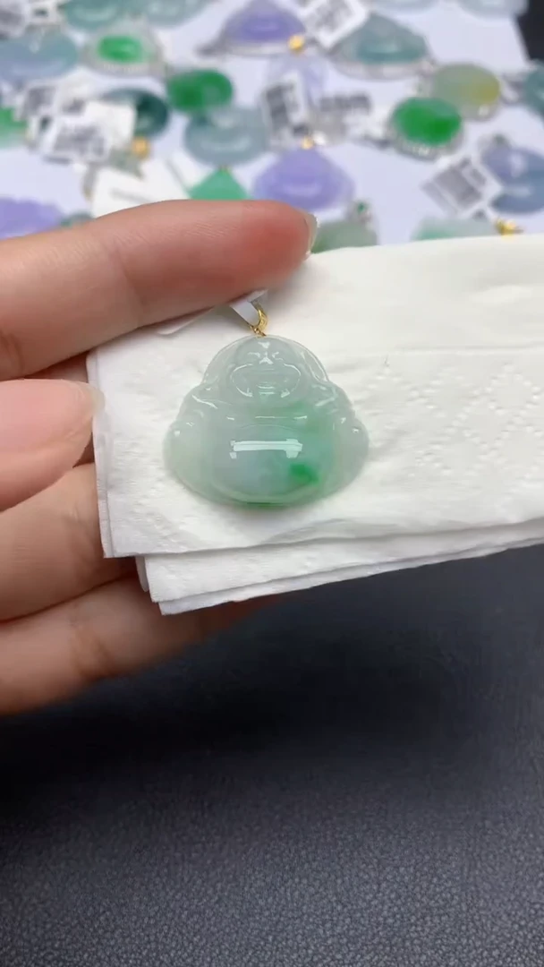 翡翠未镶嵌颈饰天然缅甸a货翡翠