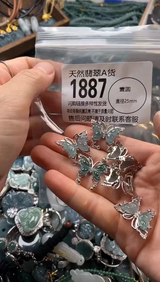 【闪购商品】翡翠颈饰未镶嵌多样性发其一1887