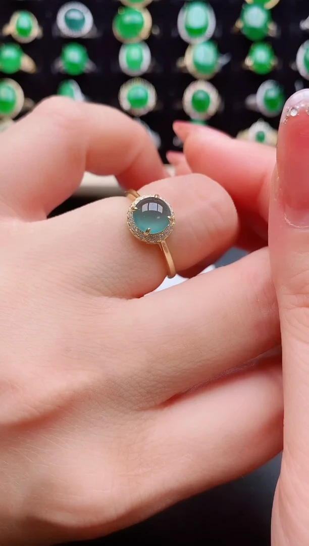 【闪购商品】翡翠戒指银S925镶嵌121212