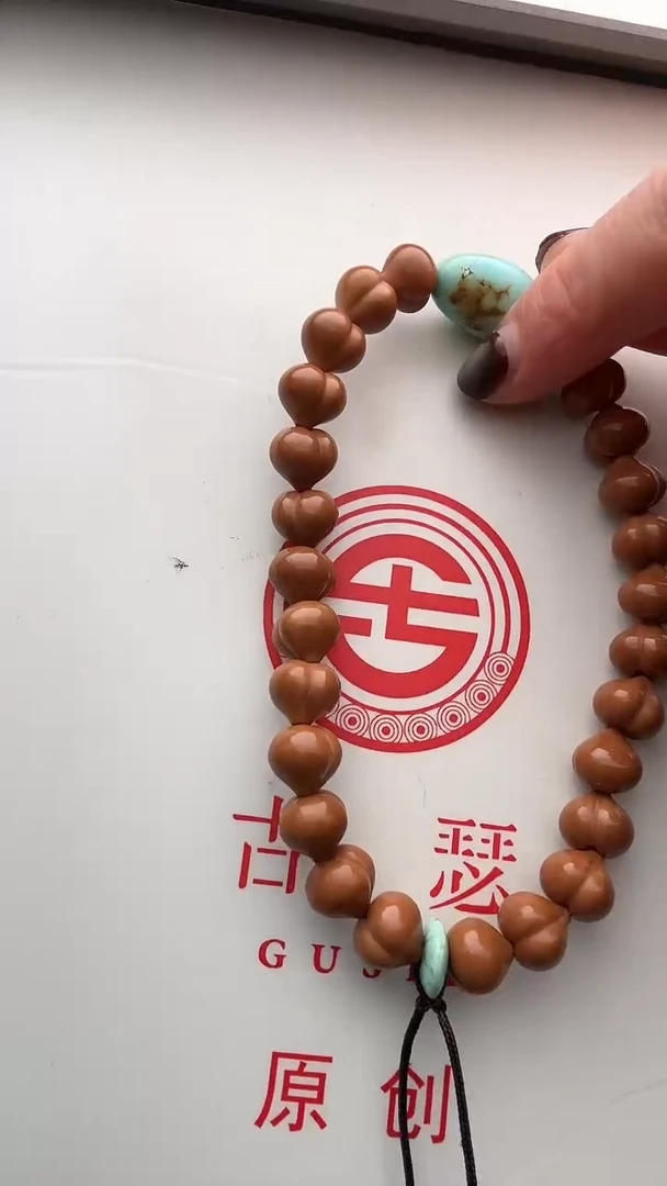 手串猴头核桃莜*莜蓝专拍猴头手串