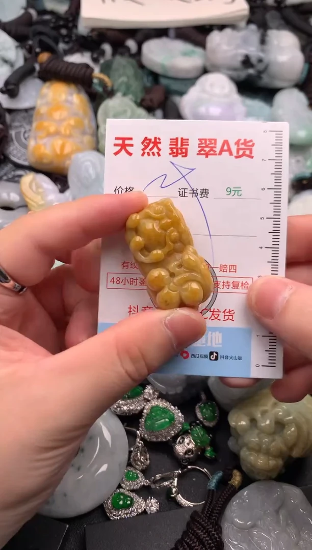 翡翠未镶嵌吊坠(不含链)1