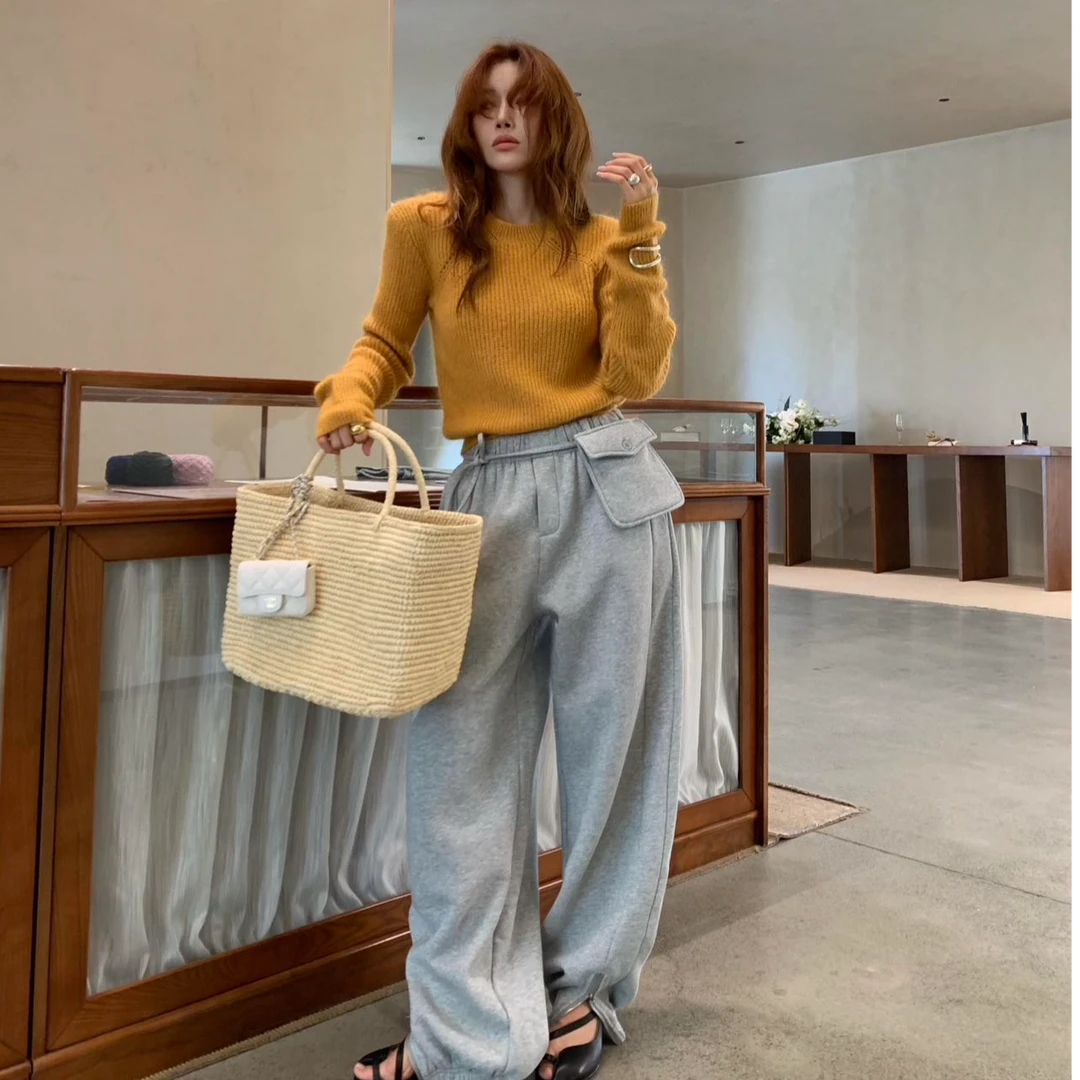 多巴胺风套头针织衫毛衣女2025秋季新款宽松显瘦百搭时尚长袖上衣