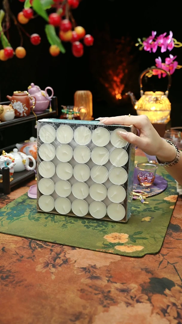 【闪购商品】植物蜡烛4小时100颗茶蜡