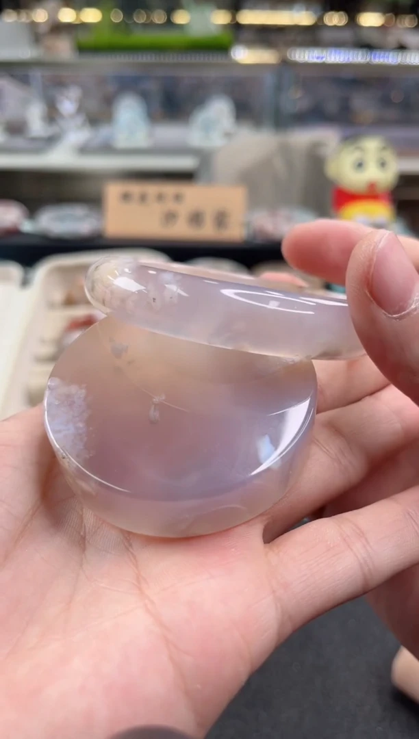 未镶嵌手镯石英质玉尘*丷圈口（赠品镯心）