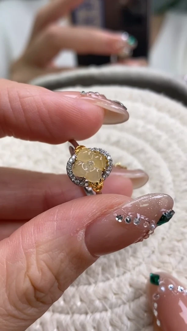 颈饰银S925镶嵌翡翠清*净货15718