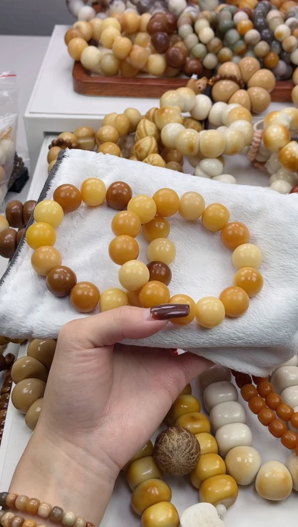 手串菩提根/象牙果r82干磨苹果落地果16*17mm手串随机