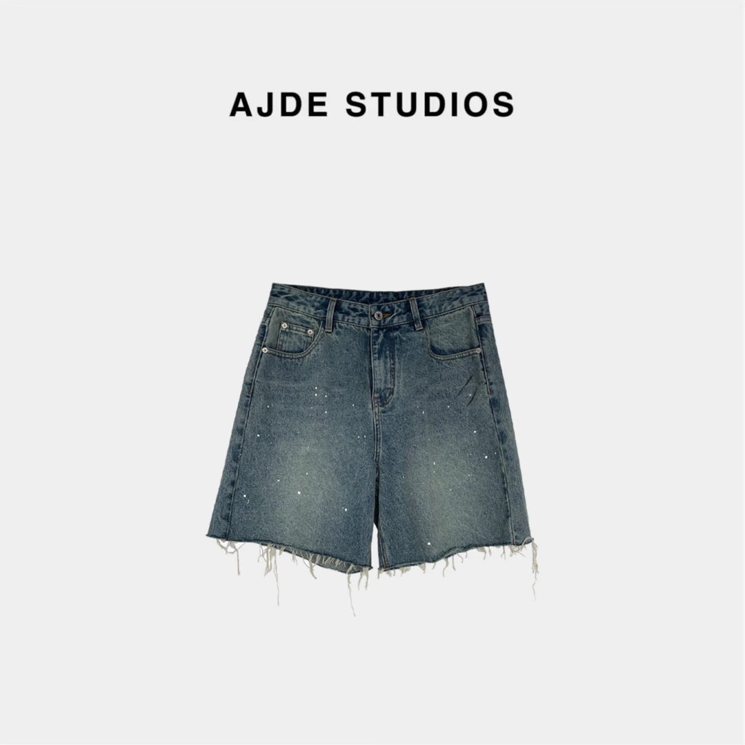 AJDE｜泼墨牛仔短裤 QZ