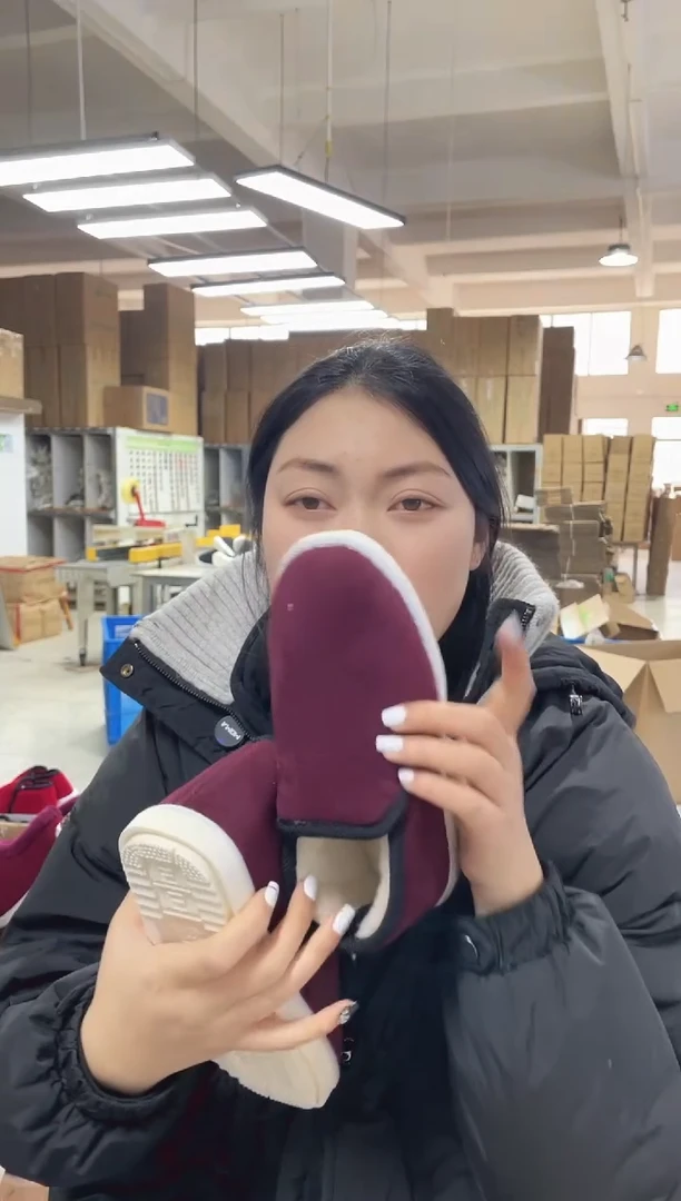 微瑕-8-51红色棉鞋37码36号