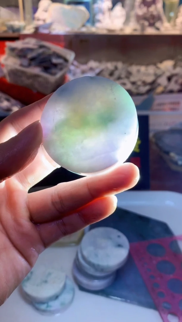 裸石翡翠0朗0翡翠珠宝349