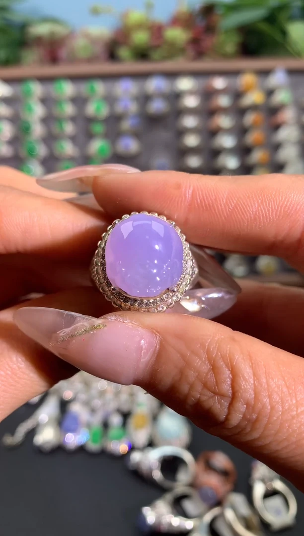 未镶嵌戒指翡翠铜托戒面