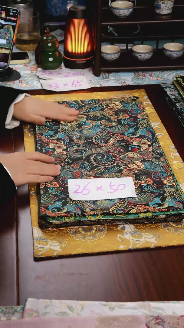【福利蝴蝶花双面】中国风干泡织锦茶席26*50