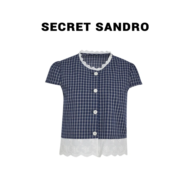 【蓝格格】【Secret Sandro】 鸥小柒  衬衫 S55293043N