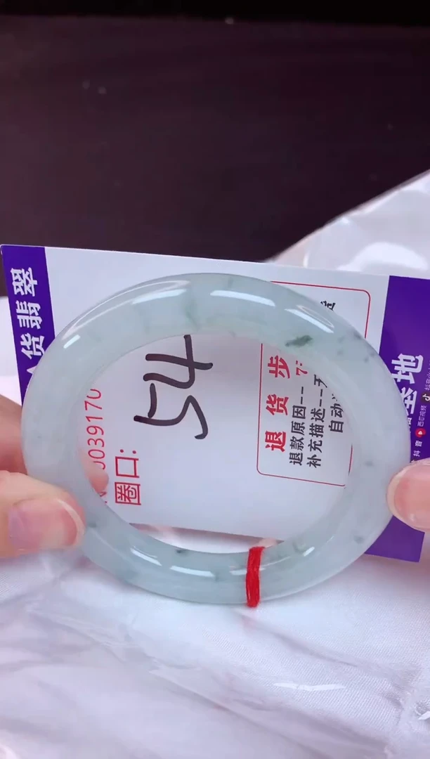 未镶嵌手镯翡翠54（48小时鉴赏期 ）