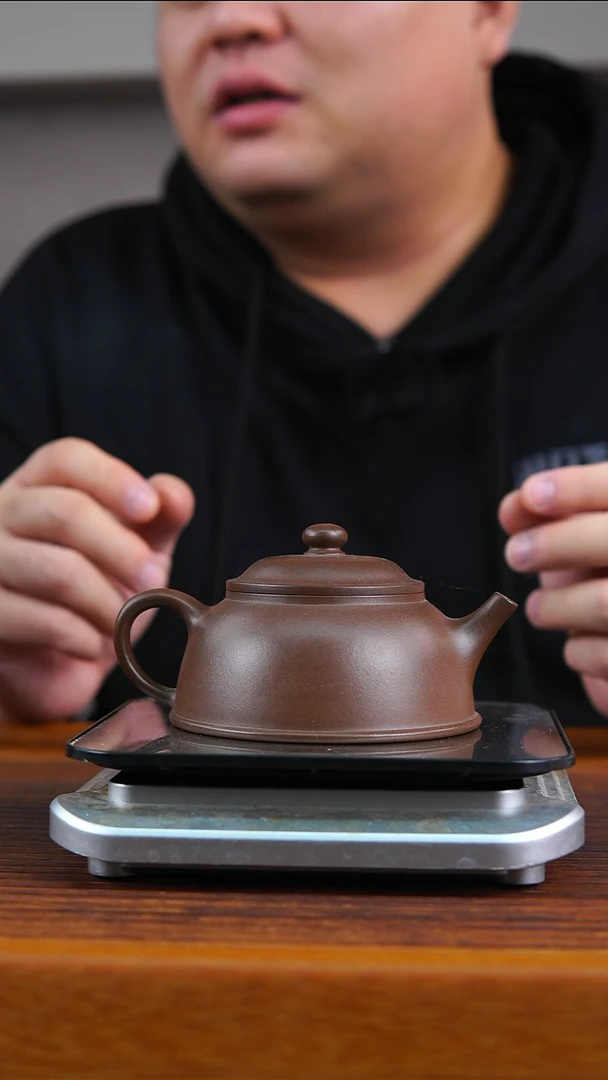 茶壶紫砂紫泥鱼罩壶160CC