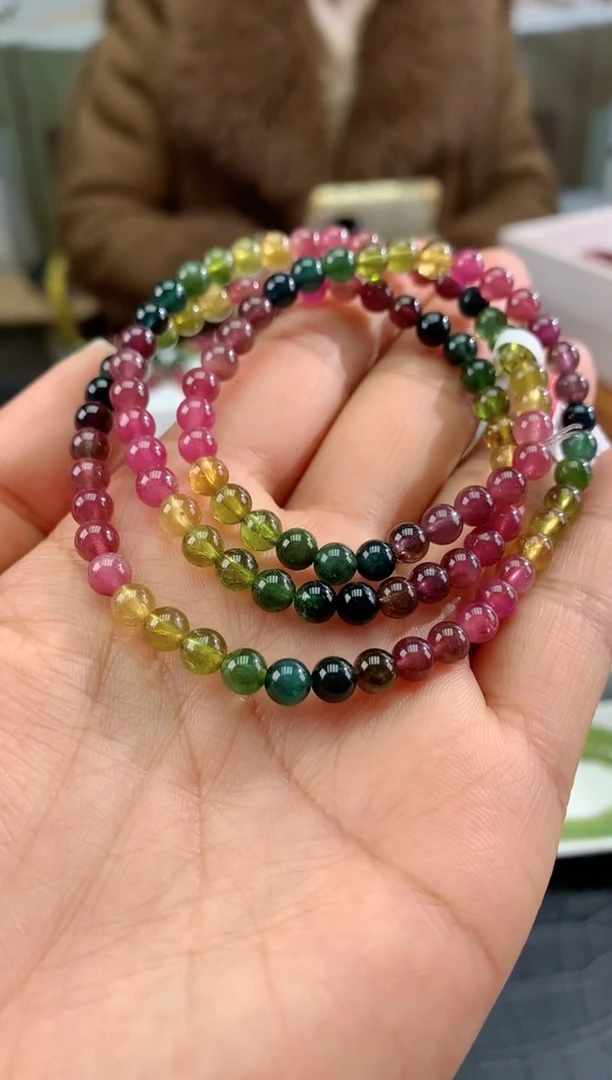 【闪购商品】碧玺手串未镶嵌多样性发一条