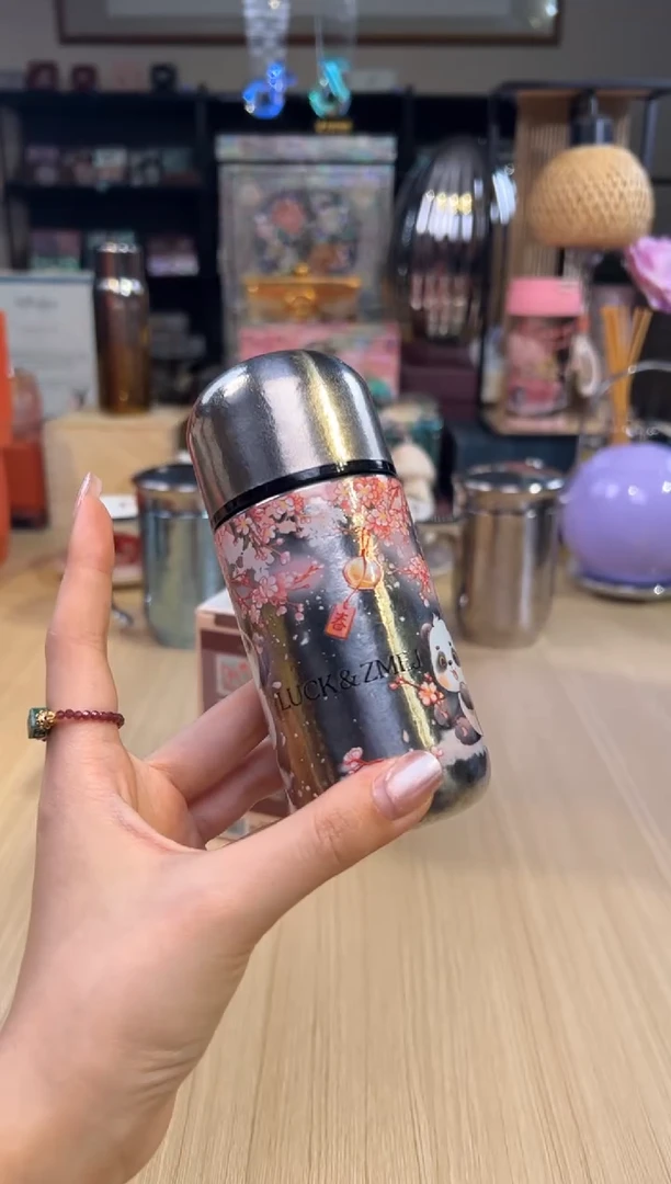 119造闵集 纯钛口袋杯 150mL（熊猫樱花）