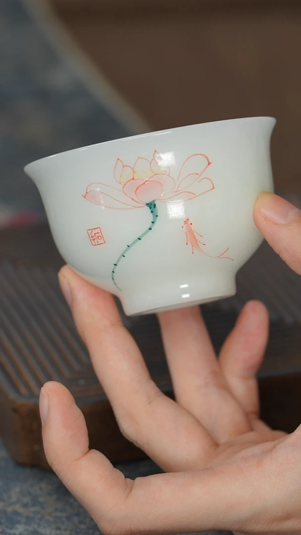 【冰种璞玉莲花杯】【12西泠礼盒】