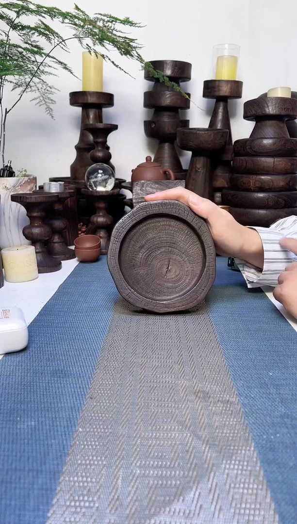 香樟木侘寂风碳化木器
