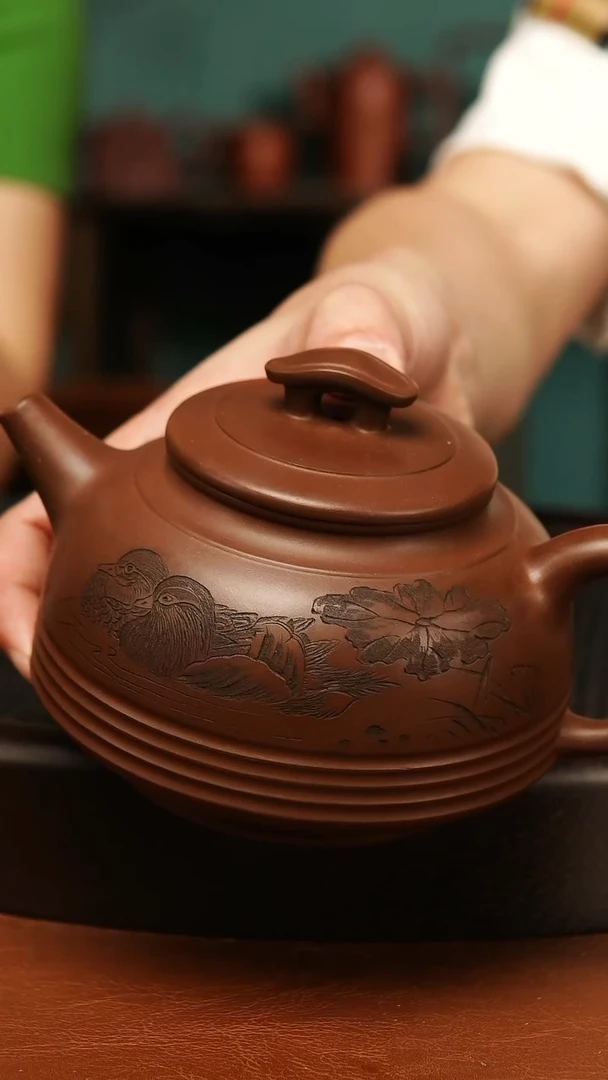 茶壶紫砂517精品江南春400cc左右