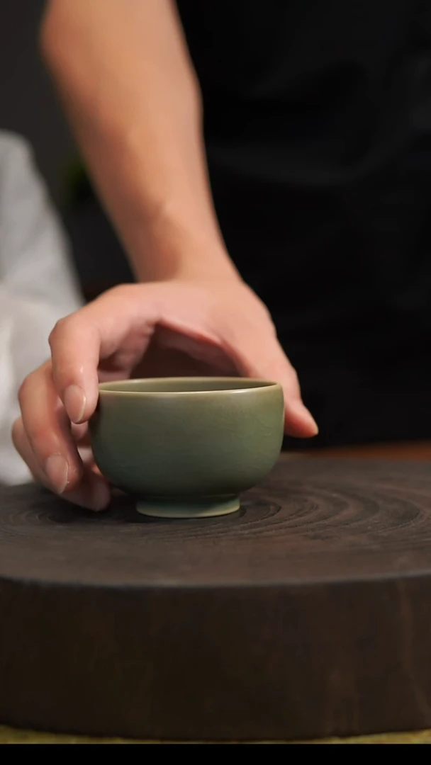杯子天****右罗汉杯 汝州原产地  原矿老釉
