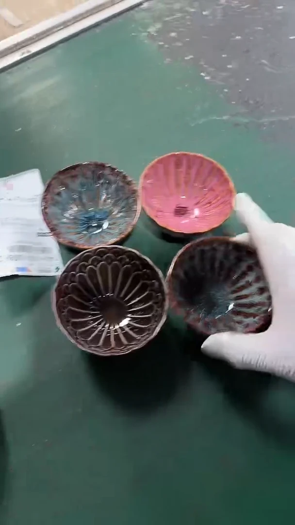 陶瓷4个味碟 微瑕凑满20元包邮