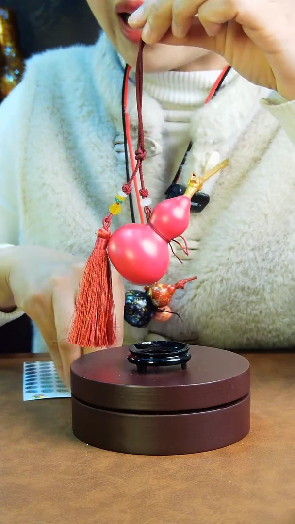 【闪购商品】315直播一物一图大漆酒葫芦送底座送挂绳