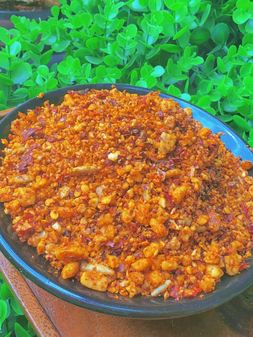 山东特产花生芝麻瓜子糍粑辣椒酱烧烤蘸料下饭菜老味道(500g）