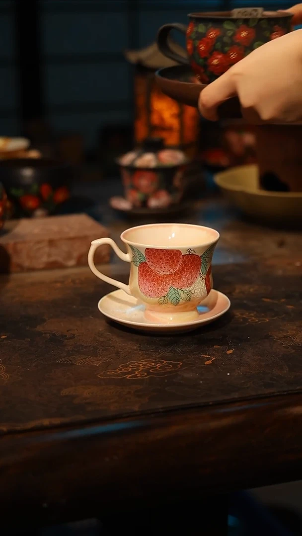 陶瓷景德镇高温釉下彩手工手绘款式