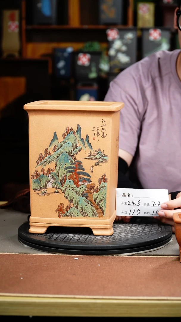 紫砂花盆宜兴紫砂盆