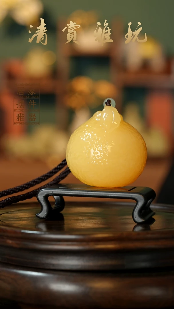 玉《大吉大利橘子》摆件