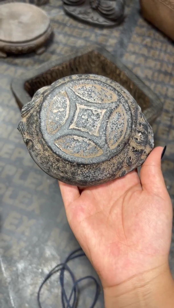 陶土【火山泥】金蟾小底座